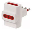 Imagen de Adaptador 3 En Línea Con Salida Schuko Blanco Vivion Pack X3 - adaptador multiple