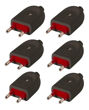 Imagen de Ficha Macho Modular 2 Polos Sin Tierra 10 Amp Pack X 6 -sc- - negro
