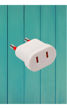 Imagen de Adaptador Conatel Ficha Americana Blanco Pack 6 -sc- - blanco