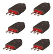 Imagen de Ficha Macho 3 En Linea 10 Amp Conatel Pack X 6 Negro -sc-  - negro