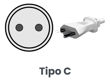 Imagen de Adaptador Conatel Ficha Americana Blanco Pack 6 -sc- - negro