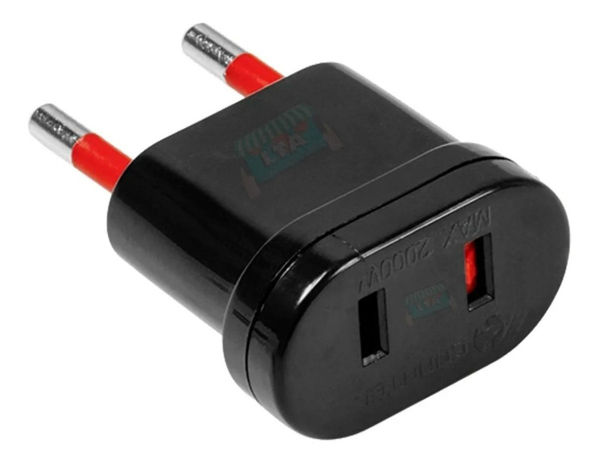 Imagen de Adaptador Conatel Ficha Americana Negro -sc-