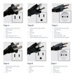 Imagen de Ficha Macho 3 En Linea 10 Amp Conatel Pack X 6 Negro -sc-  - blanco
