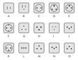 Imagen de Adaptador Conatel Ficha Americana Negro -sc-