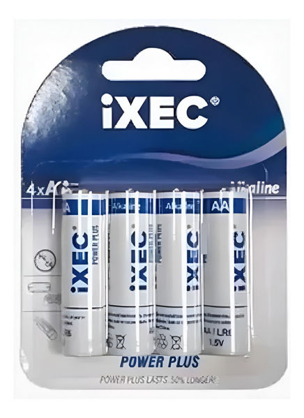 Imagen de Pila Alcalina Aaa 1,5v 1200mah. Pack 4 Pilas Ixec -sc- - Pilas AA