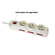 Imagen de Alargue Zapatilla 2 Schuko + 4 Tres En Linea 3 Metros  -sc-