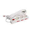 Imagen de Alargue Zapatilla 2 Schuko + 4 Tres En Linea 3 Metros  -sc-