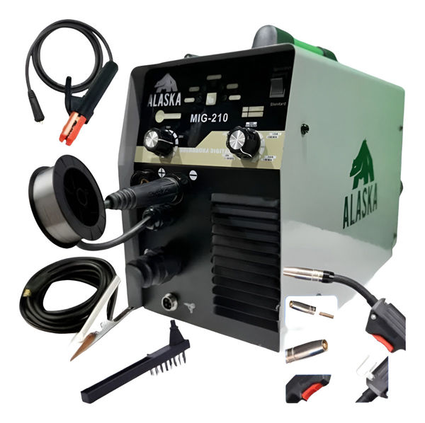 Imagen de Soldadora Inverter 3en1 200a Cn/sn Gas Alaska Mig Mma -sc-