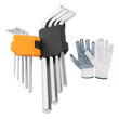 Imagen de Set Llaves Hexagonales Largas Tolsen 1.5-10 Mm 9 Piezas -sc-
