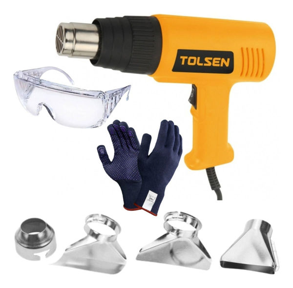 Imagen de Pistola De Aire Caliente Tolsen 1000w-2000w 300 L/350°c 500l