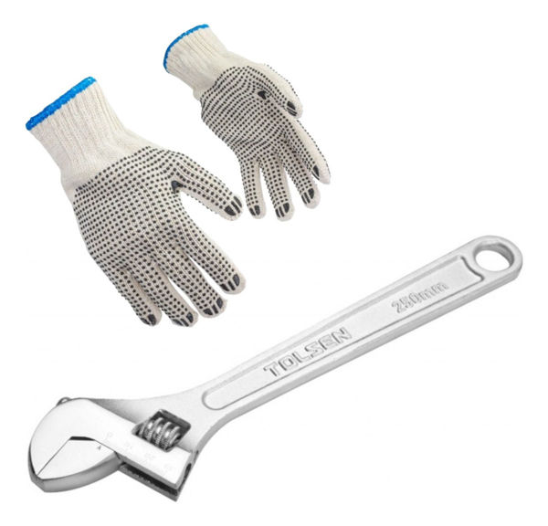 Imagen de Llave Ajustable Tolsen 12 Pulgadas Acabado Cromado 0.7kg -sc