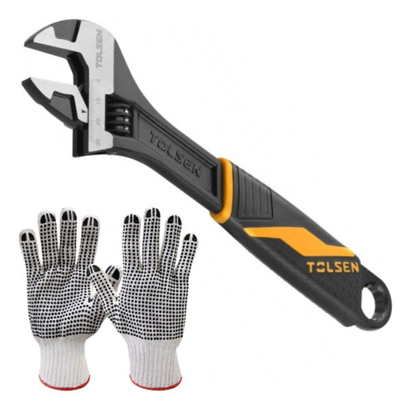 Imagen de Llave Ajustable Tolsen 10 Pulgadas 250mm Industrial - Sc -