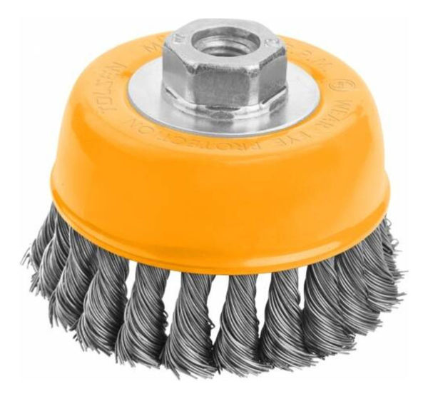 Imagen de Cepillo Copa Alambre Para Amoldora Tolsen 75mm M14x2 - Sc -