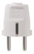 Imagen de Ficha Schuko Tierra Lateral 16a Blanca Vivion Pack X 3 -sc