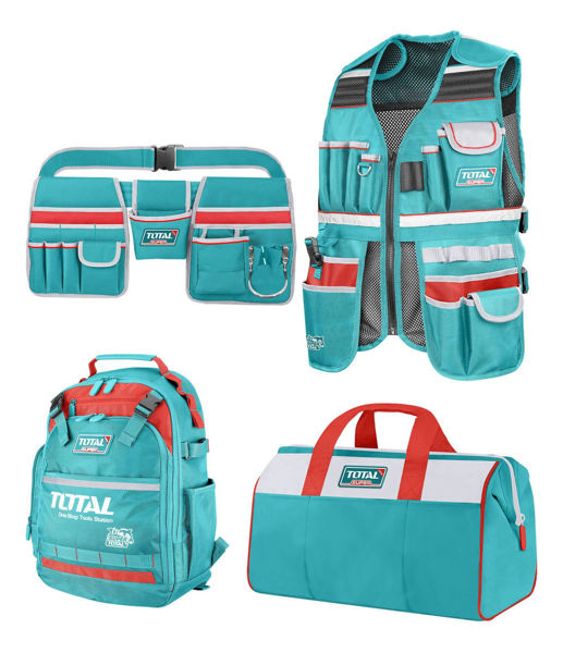 Imagen de Kit Organizador De Herramientas Total: Mochila + Bolso + Chaleco + Cinturón - Tos230908