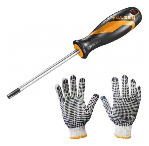 Imagen de Destornillador Torx Tolsen T9 X 75mm Magnetico Agarre Comodo
