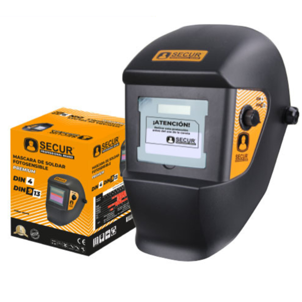 Imagen de Careta Fotosensible para Soldar Secur Premium c/regulador
