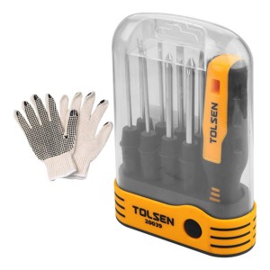 Destornillador Tolsen Puntas Intercambiables 8 Piezas - Sc -