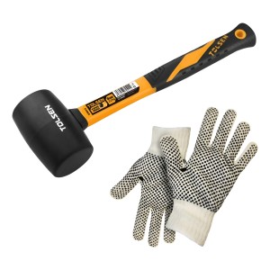 Martillo Maceta Tolsen 8oz De Goma Mango De Fibra De Vidrio