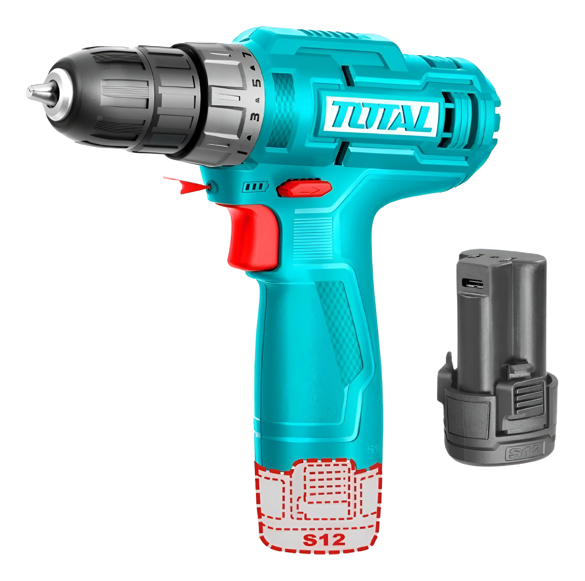 Taladro Atornillador Inalámbrico A BaterĂa 12v 10mm 750rpm