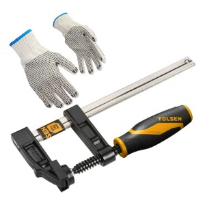 Prensa Carpintero Tolsen 50x250mm Barra Roscada Niquelada