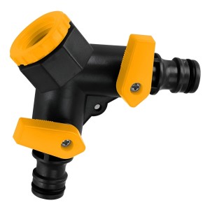 Conector Para Riego Doble Acople Tolsen Llave De Paso - Sc -