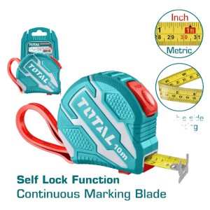 Cinta Metrica 10m X 25mm 2 Botones Total Tmt1262101