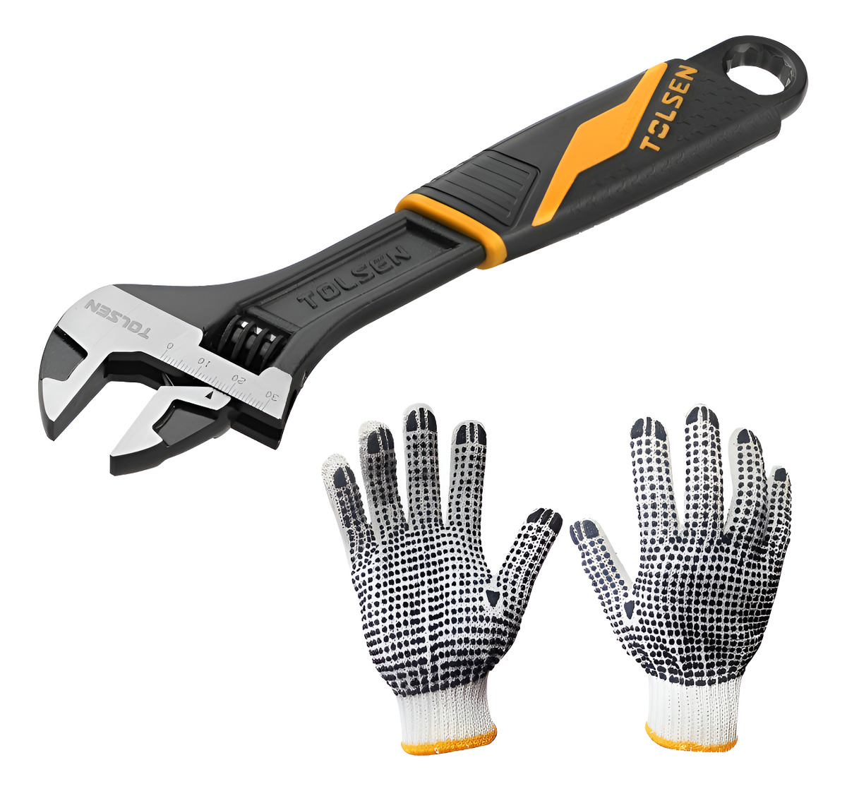 Llave Ajustable Tolsen Industrial 6 Pulgadas Acero Forjado