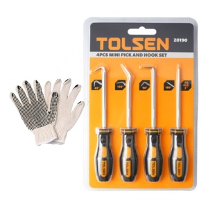 Juego Puntas Y Ganchos Tolsen De Agarre Cómodo 4 Piezas -sc-