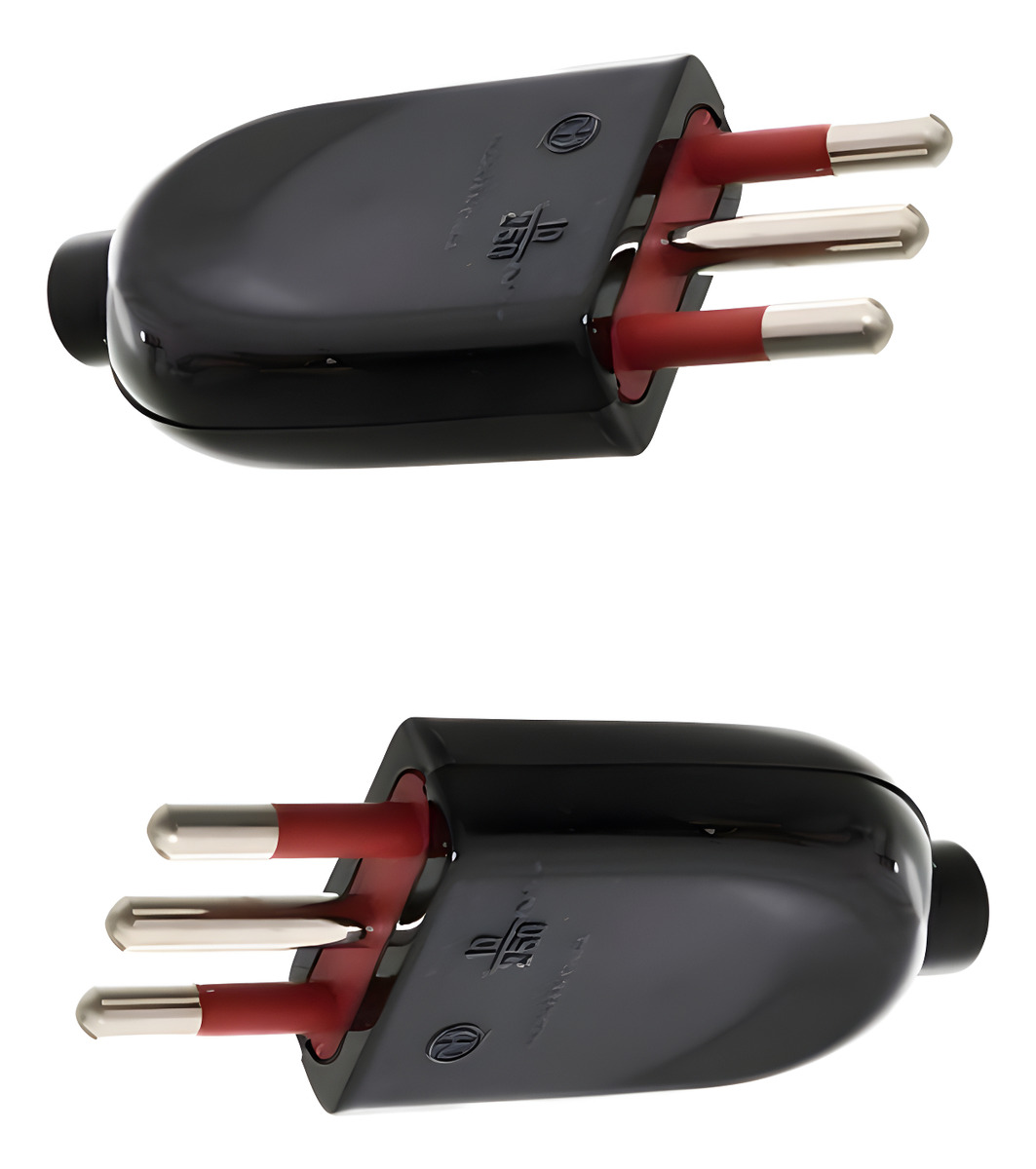 Ficha Macho 3 En Linea Con Tierra 10 Amp Vivion Negro -sc- - Imagen 3