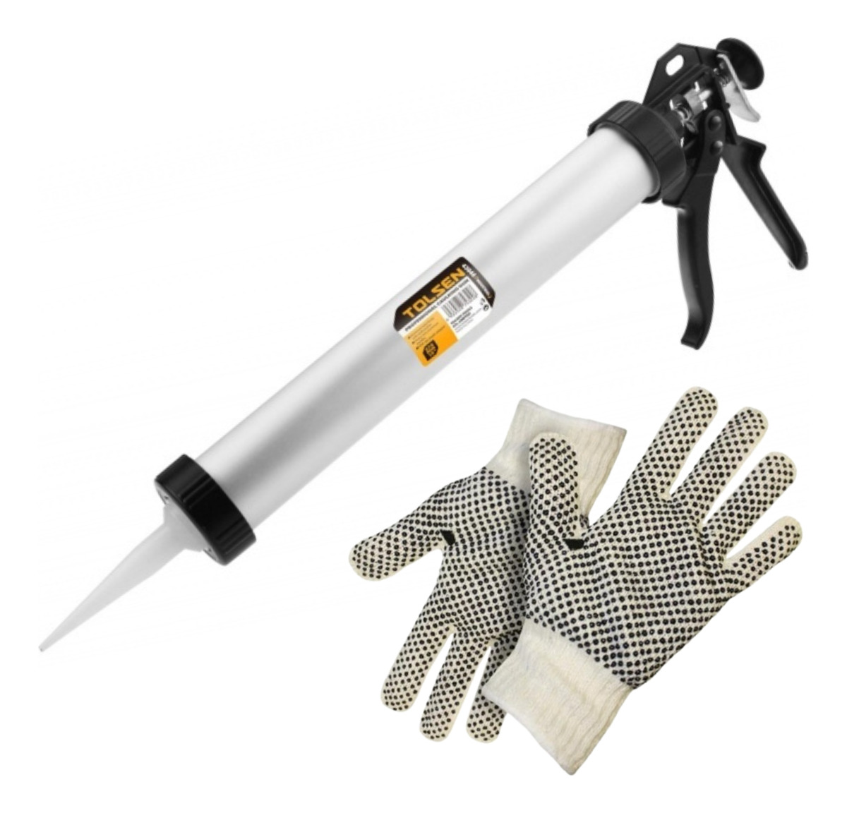 Pistola Para Silicona Aluminio Tolsen Industrial 15 Pulgadas