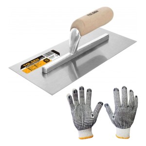 Llana Lisa Metalica Tolsen Mango De Madera 280x120mm - Sc -