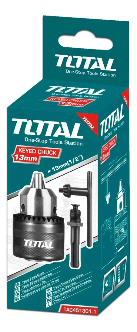 Mandril Taladro 13mm Con Adaptador Total Tac451301.1 - Imagen 5