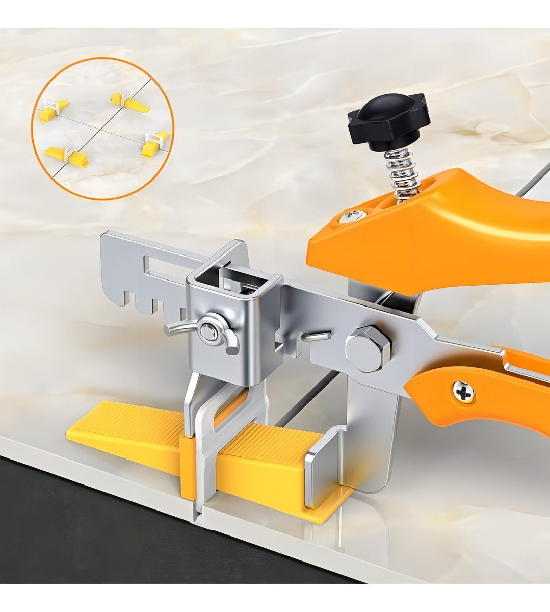 Cuña Nivelador Ceramica Porcelanato Plastico Bolsa X 100 Uni Color Amarillo - Imagen 3