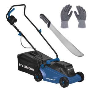 Cortadora De Césped Eléctrica Recolector 1.2kw/1.5hp Hyundai