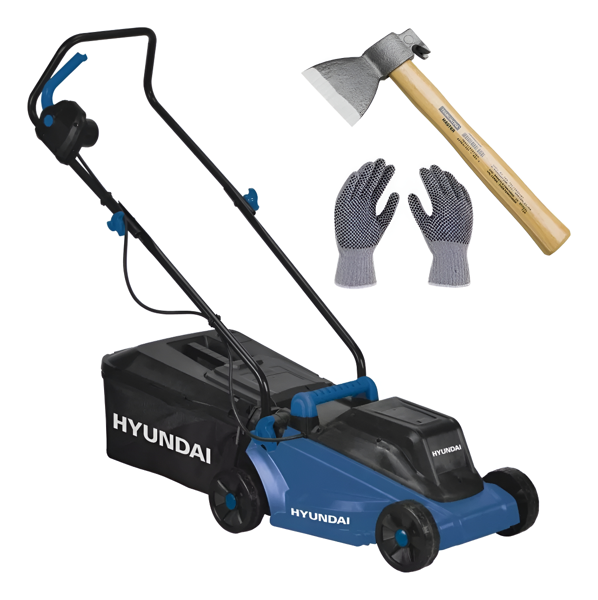 Cortadora De Césped Eléctrica Recolector 30l -1.200w Hyundai - Imagen 6