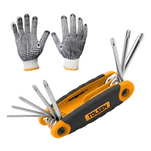 Set Llaves Torx Navaja Tolsen T9-t40 Crv De 8 Unidades -sc-