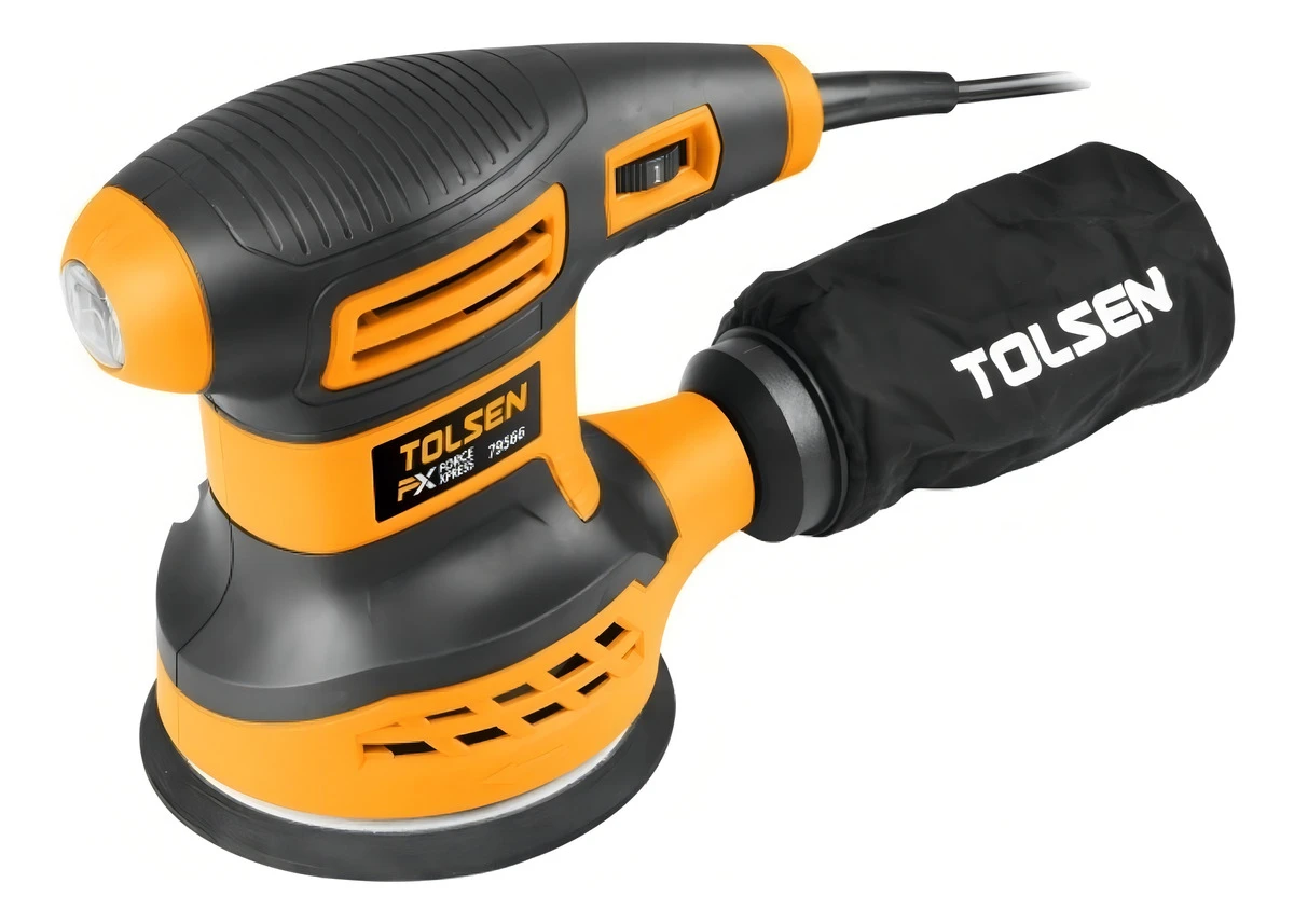 Lijadora Roto-orbital Circular 125mm 280w Color Naranja Con Negro Frecuencia 50hz 50 Hz - Imagen 2