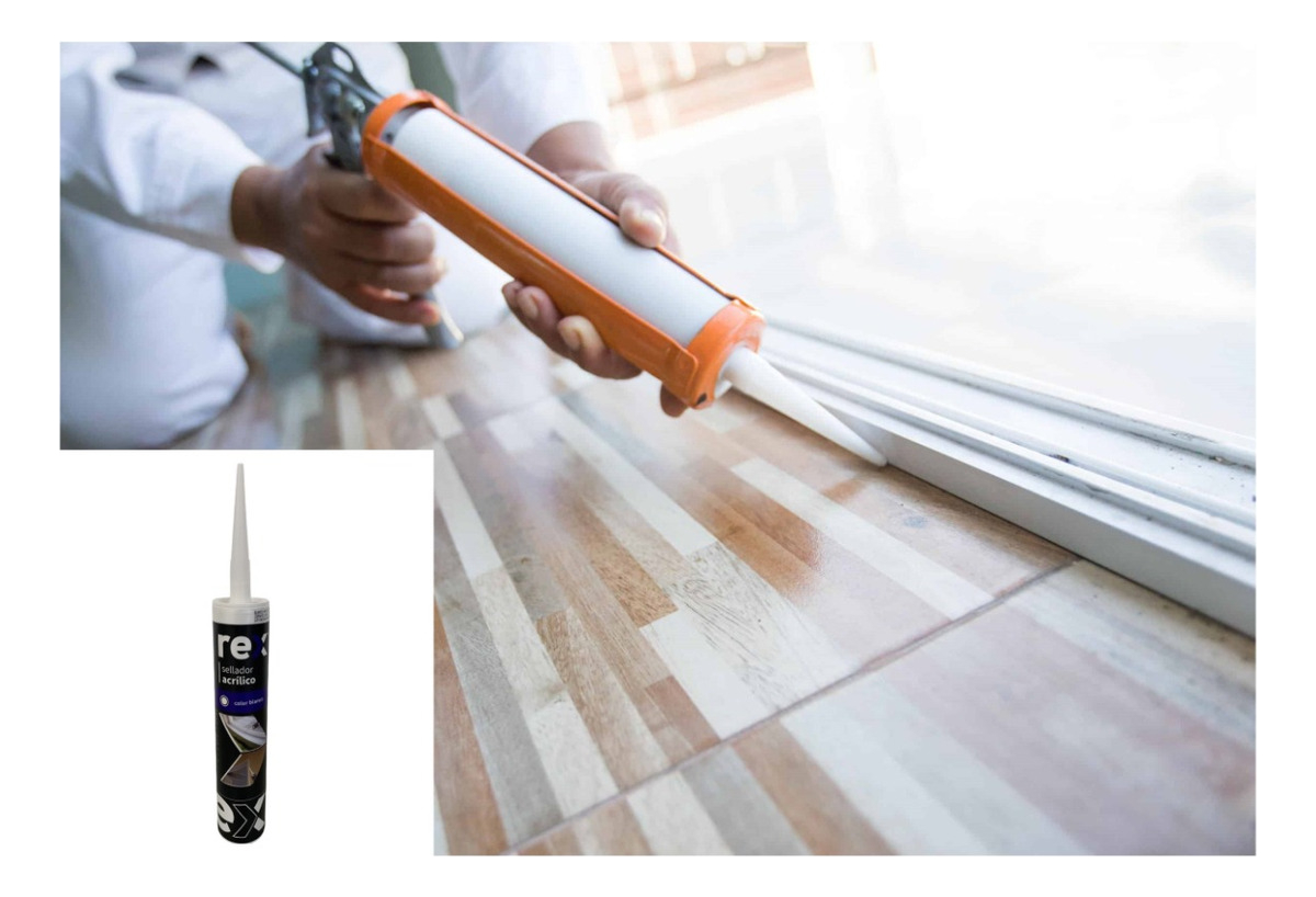 Sellador Acrílico 450ml Blanco Pintable 3unidades - Imagen 3