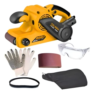 Lijadora De Banda Electrica 810w 533x76mm Tolsen -roraima- Color Naranja Con Negro Frecuencia 50hz 50 Hz