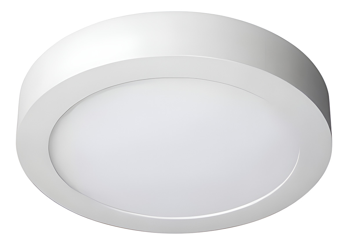 Panel Plafon Led De Sobreponer 10w Luz Calida Redondo -sc-