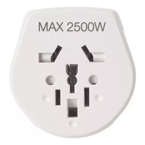 Adaptador Con Ficha Schuko Salida Multiformato Blanco Vivion