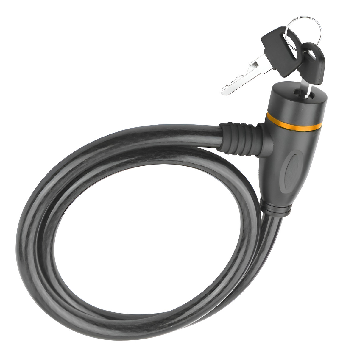 Candado Antirrobo Bicicleta Y Moto Tolsen 12x800mm Cable Pvc