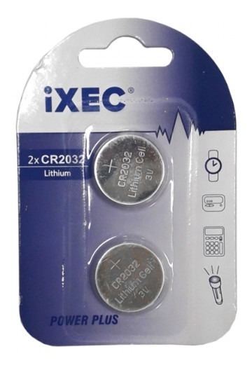 Pila De Litio Cr2032 3v 210mah. Pack 2 Pilas Ixec -sc-