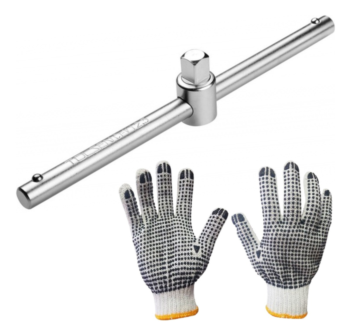 Barra T Deslizable Tolsen 10 Pulgadas Cromo Vanadio 0.39 Kg