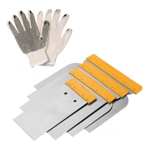 Juego Raspadores De Acero Tolsen 50, 80, 100, 120mm 4 Piezas