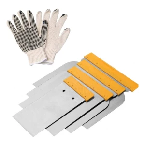 Juego Raspadores De Acero Tolsen 50, 80, 100, 120mm 4 Piezas