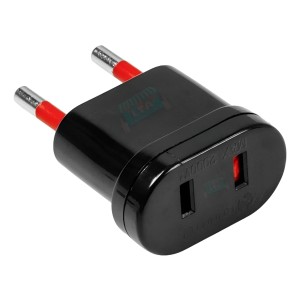 Adaptador Conatel Ficha Americana Negro -sc-
