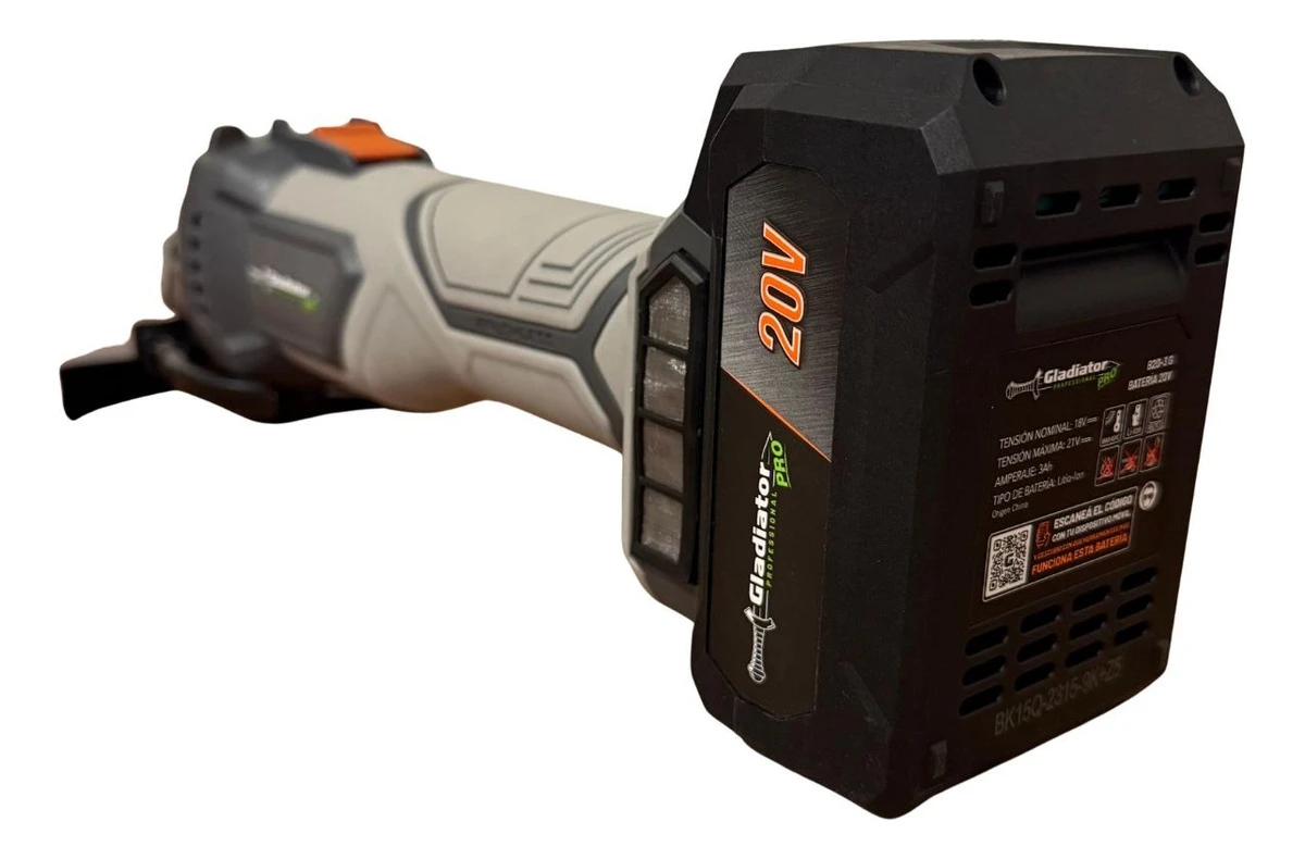 Amoladora Angular Brushless 20v Gladiator Pro 115mm - Imagen 2