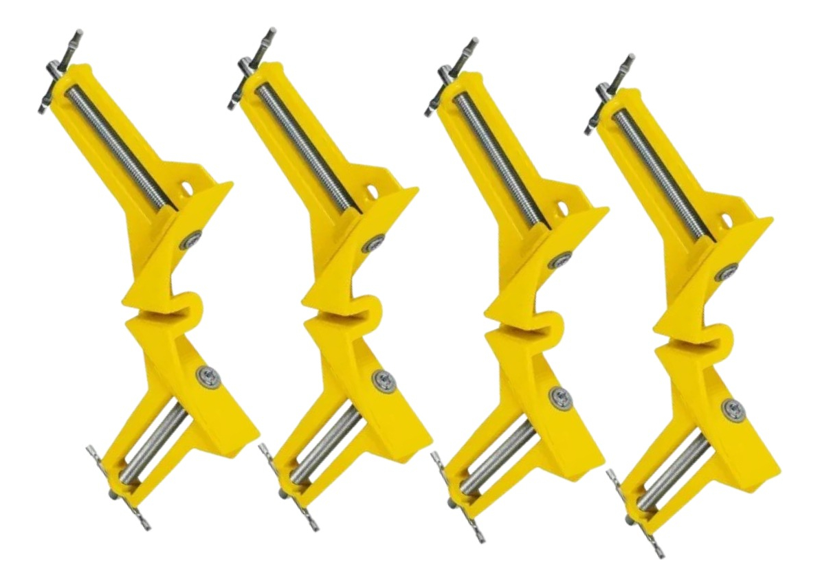 Set 4 Prensas Angulares Esquineras 90° De Aluminio Y Acero